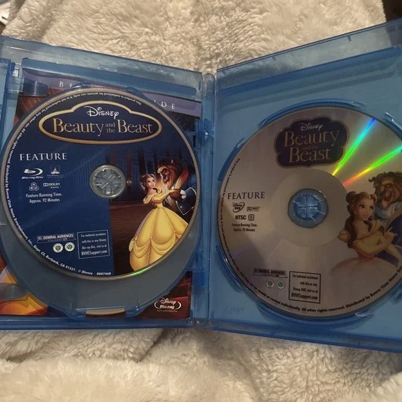 Beauty and the Beast (Blu-ray/DVD, 2010, 3-Disc Set, Diamond Edition) - Picture 4 of 4